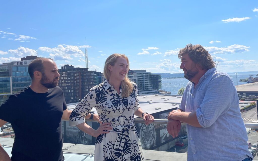 The Ocean Oasis founders, from left to right: Sebastian Feimblatt, COO, Kristine B. Fredriksen, CEO and Thomas B. Johannessen, CTO